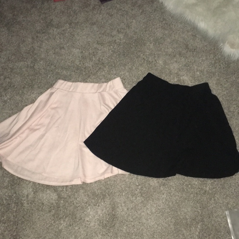 Bundle of Skater Skirts Black & Baby Pink